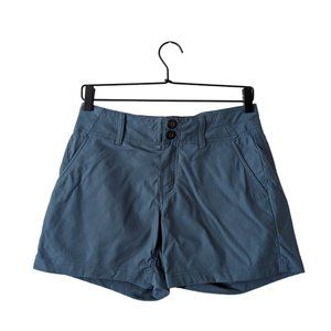 Prana Womens Blue Alana 5” Camp Hike Casual Shorts Size 4 Stretch Pockets